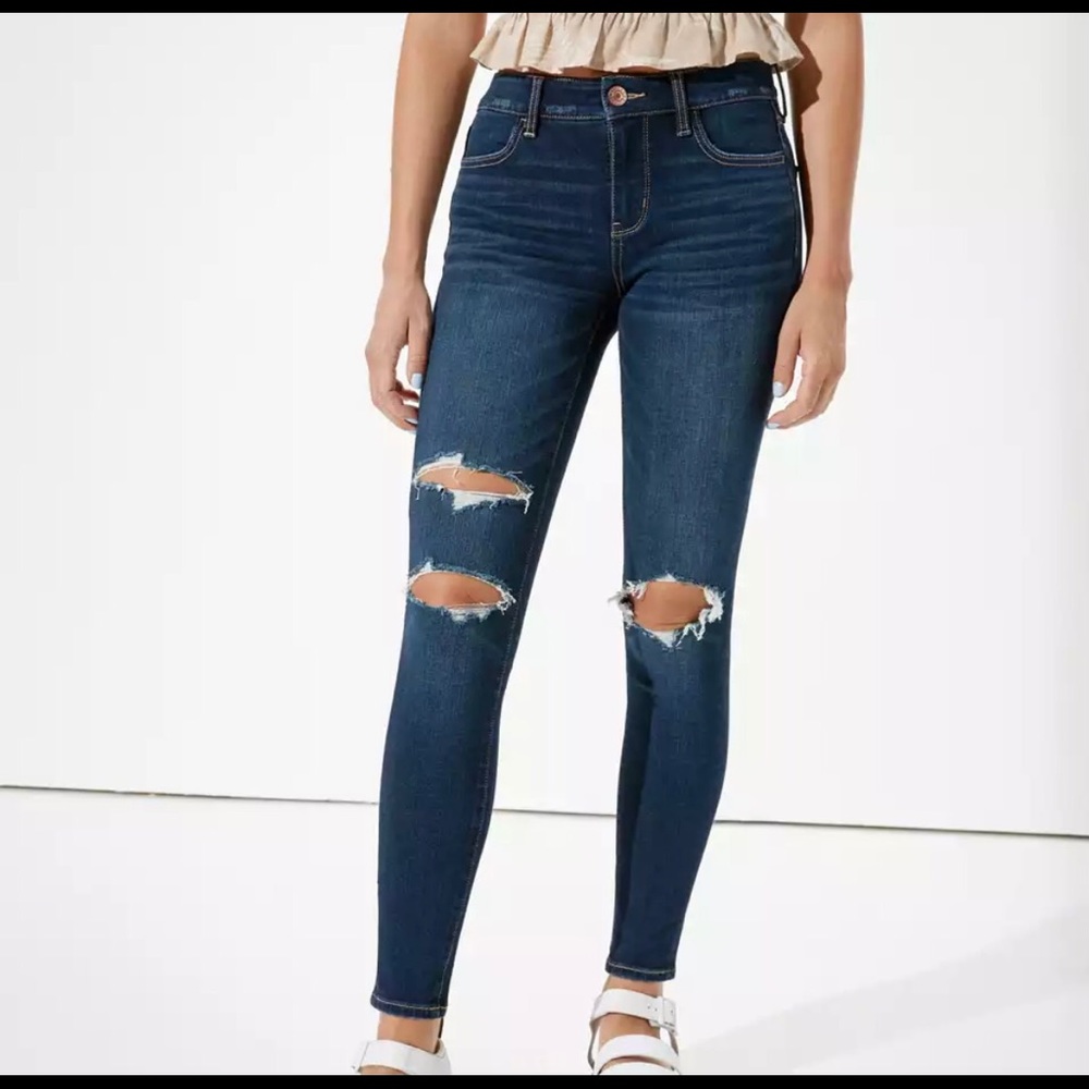 American Eagle highest rise jegging in 4 short